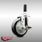 Service Caster 4 Inch 316SS Black Polyurethane Swivel 3/4 Inch Expanding Stem Caster Brake SCC-SS316EX20S414-PPUB-BLK-TLB-34 - alternate 2